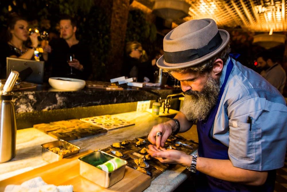 chef preparing appetizers